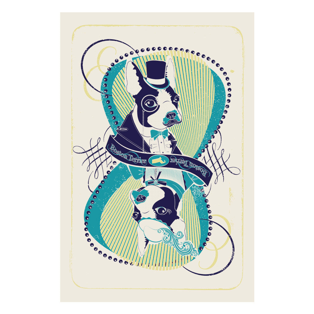 Boston Terrier Dog Breed Print