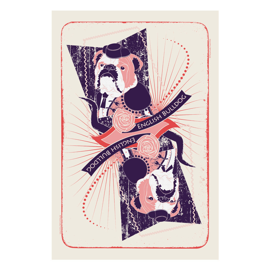 English Bulldog Dog Breed Print